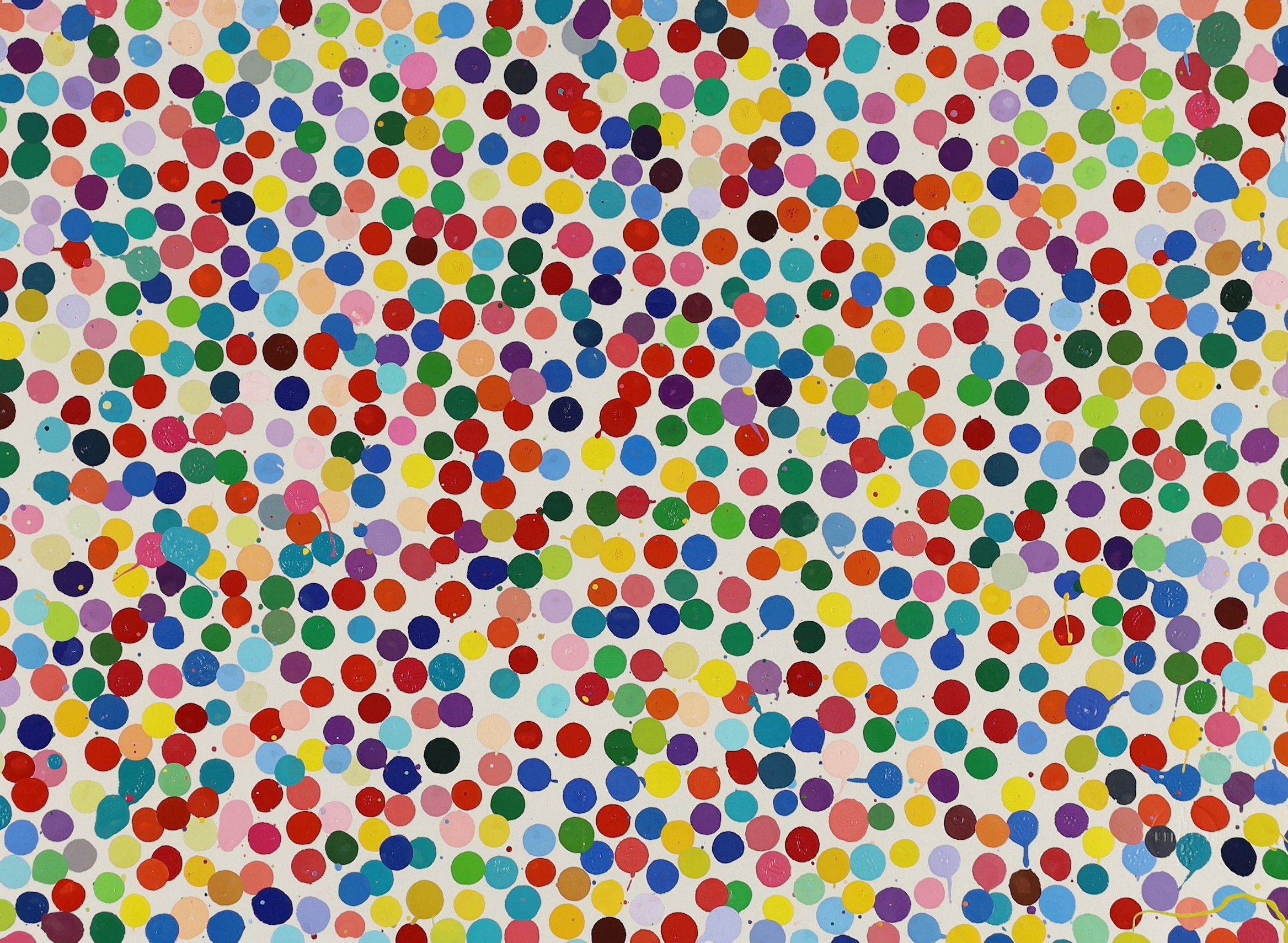 Damien Hirst (British, b.1965), Send off in the order of time, no.443, The Currency, 2016, unique enamel on handmade paper from an original edition of 10,000, with 5,149 remaining, 21.5 x 30cm